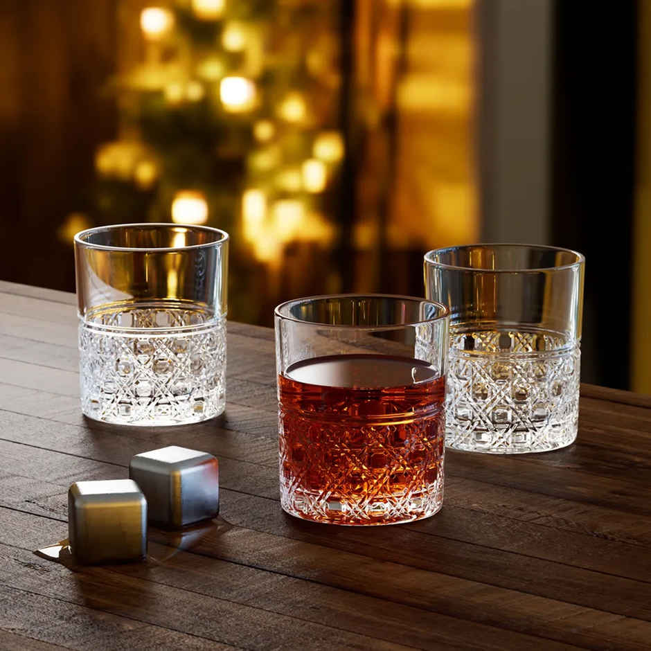 Baku Whisky Glass | Set of 6 pcs | 330 ml | Sanjeev Kapoor