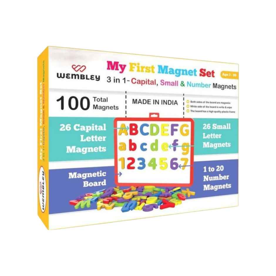Wembley Fun With 3 In 1 Magnetic Alphabets For Kids Learning Brain Game Activity Toys For 5 Years