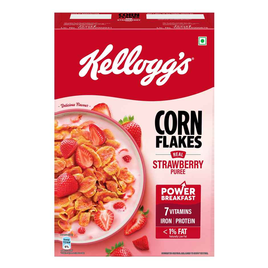 Kellogg's Corn Flakes With Real Strawberry