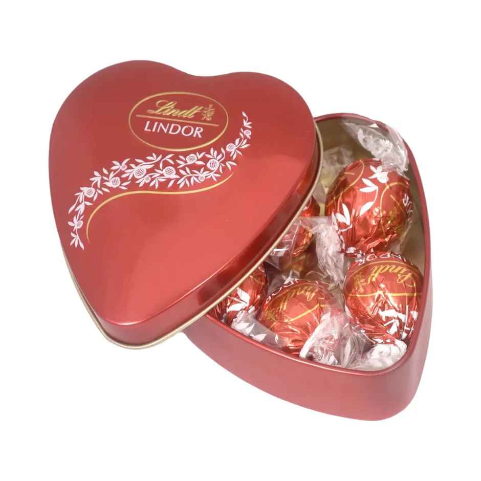 Lindt Lindoor Heart Tin Chocolate Gift Box