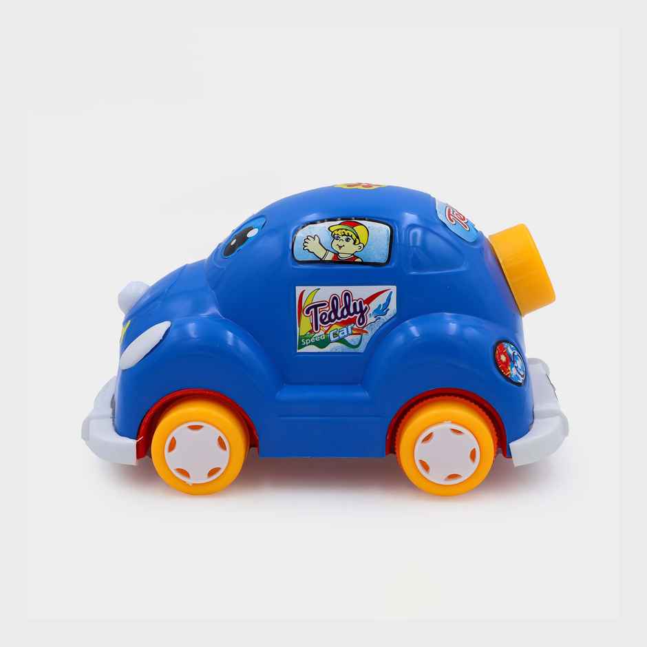 Toybharat Teddy Car | Multicolour | Travel Toys | Birthday Gift | Friciton Toy | Assorted