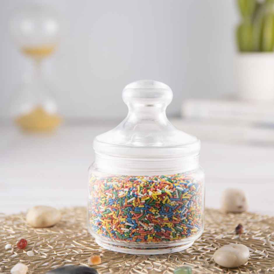 Luminarc Pot Club Jar | 500 ml | BPA-Free | Secure Lobster Clasp Lid | Transparent Glass