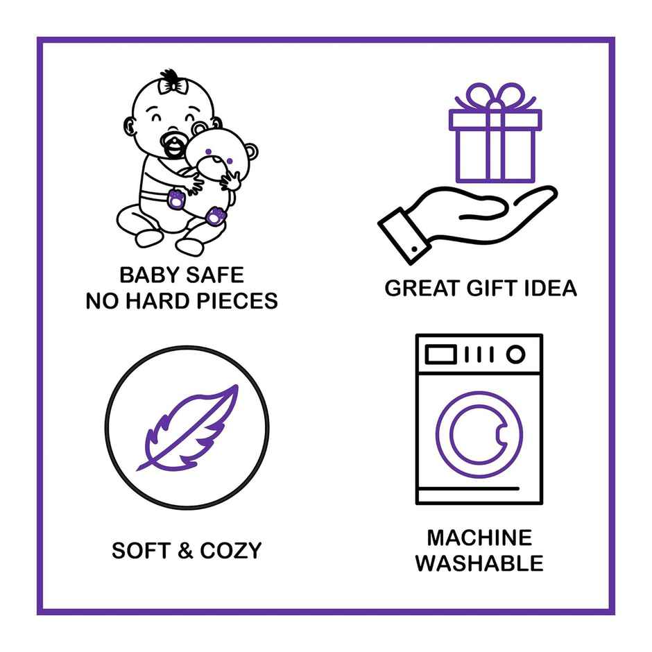 Mirada Cute Pink & Golden Supersoft Owl Soft Toy For Girls/Kids