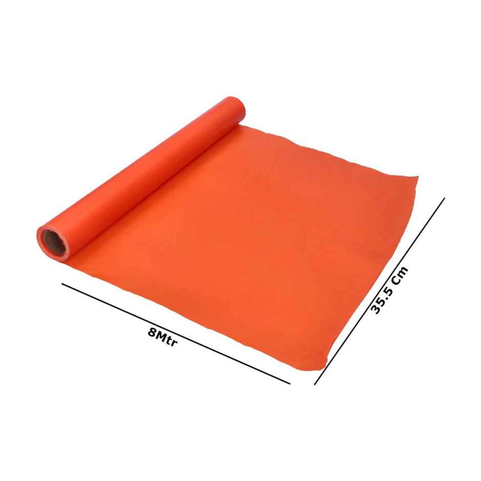 Navneet Youva Synthetic Cover Rolls Stripes 5 Star 8 Meters Length X 35.5 Cm Height Orange