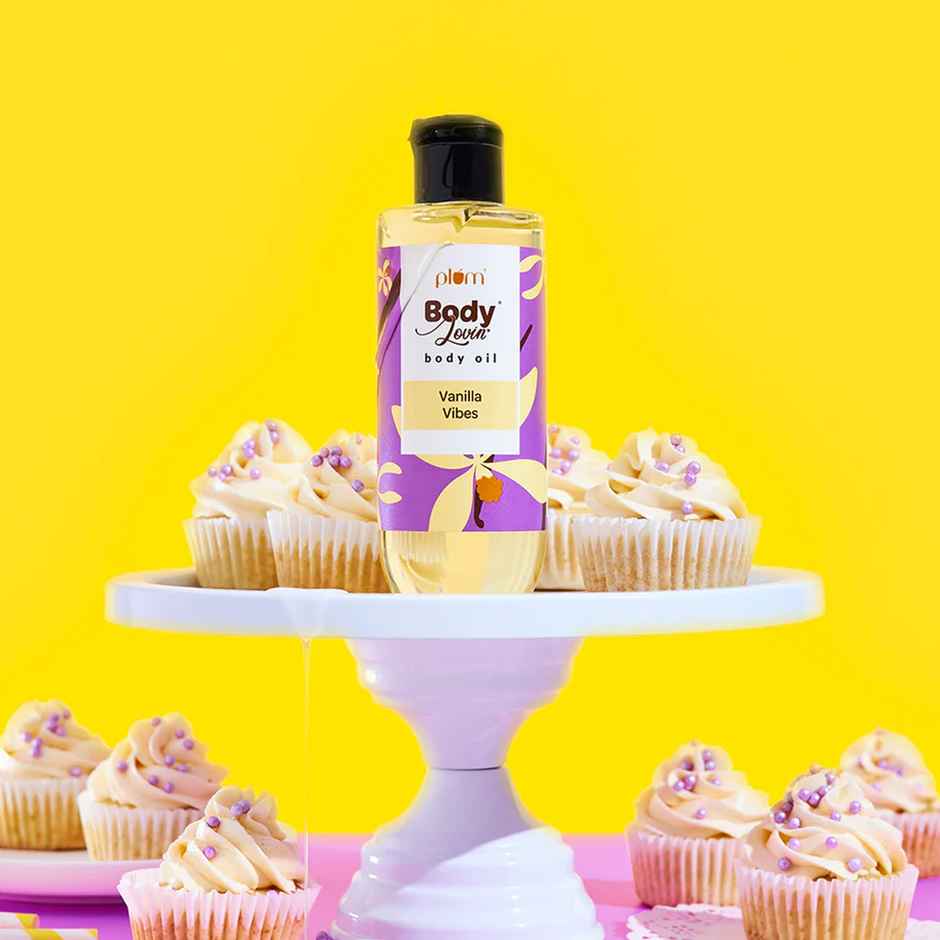 Plum Bodylovin Vanilla Vibes Body Oil Normal To Dry Skin Deep Moisturization Instant Glow
