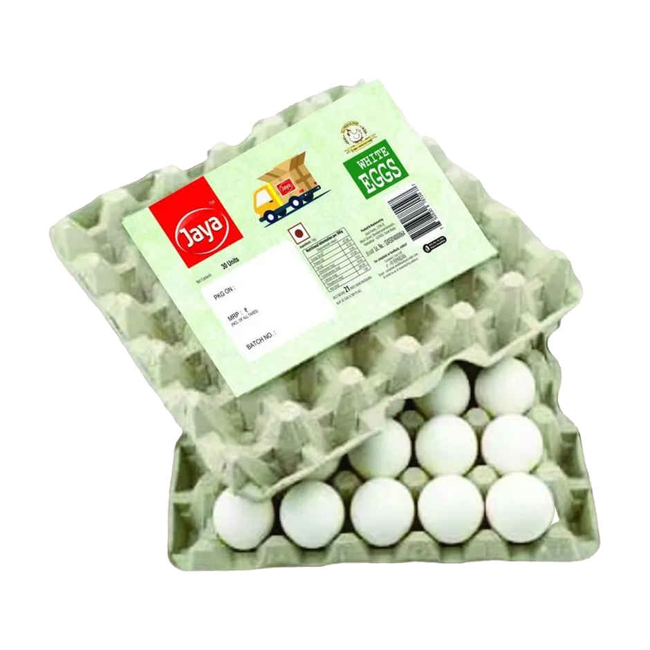 The Health Factory Zero Maida Bread - Simply Whole Wheat(350gms) & Jaya White Eggs 30 Piece(30pc) Combo