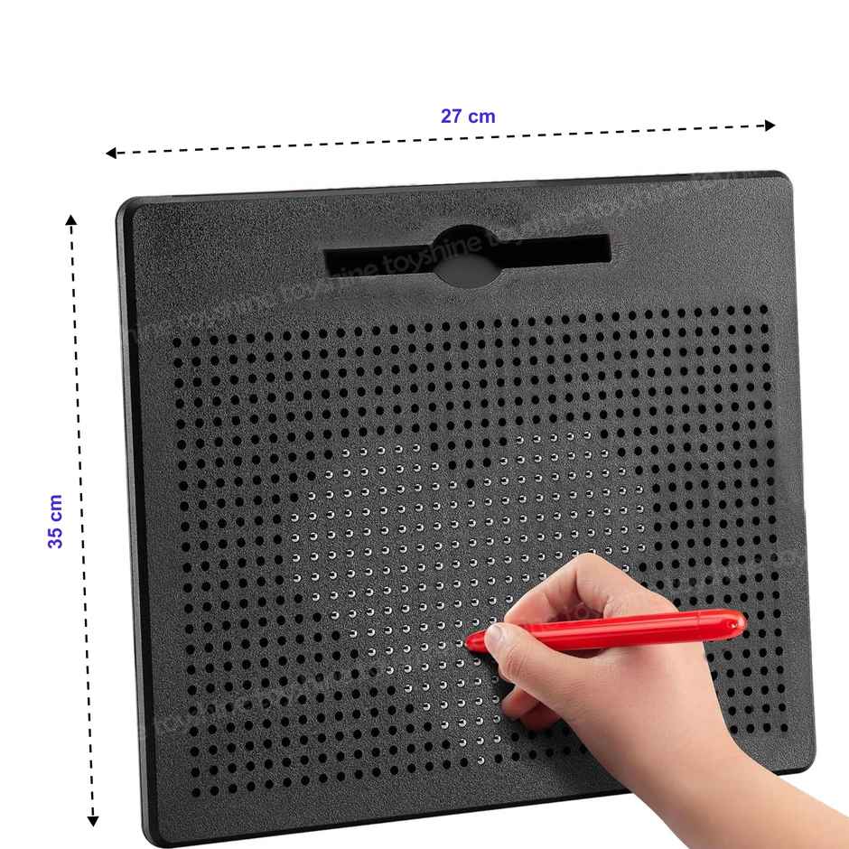 Toyshine Magnetic Drawing Board Magplay Slate Inbuilt With 782 Magnetic Balls
