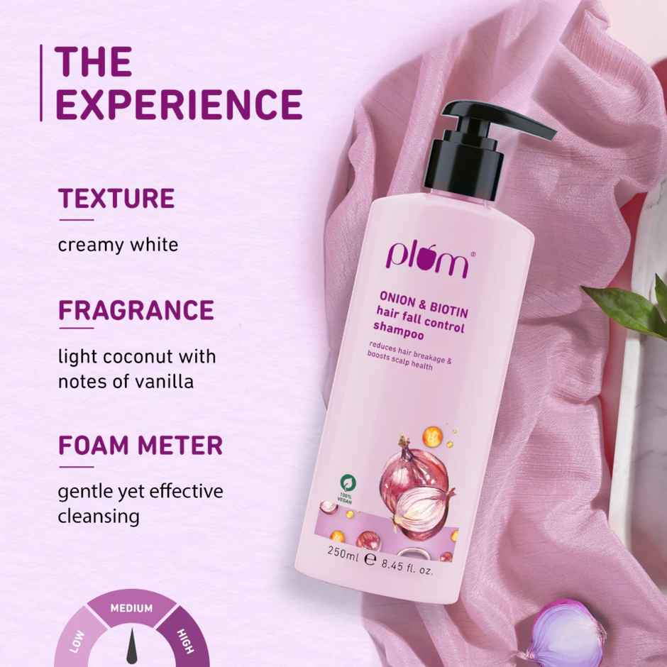 Plum Onion And Biotin Sulphate-Free & Paraben-Free Shampoo