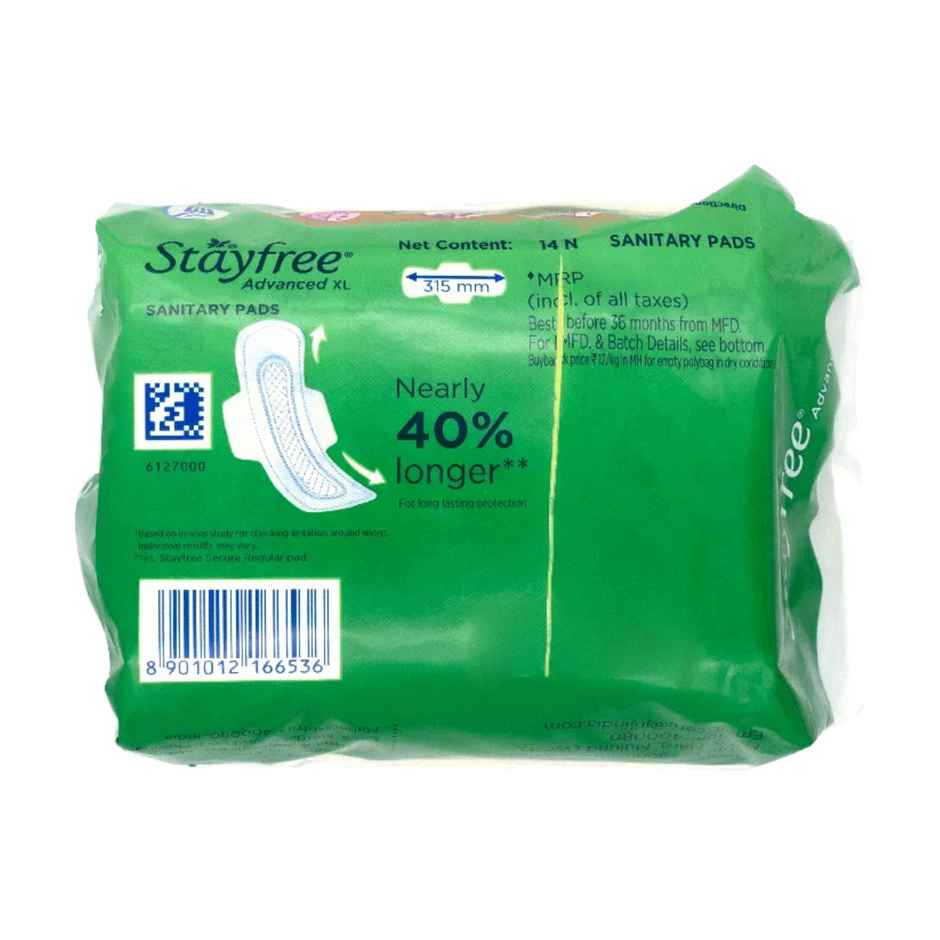 Stayfree Advanced Ultra Comfort Sanitary Pads | XL | 14 pcs