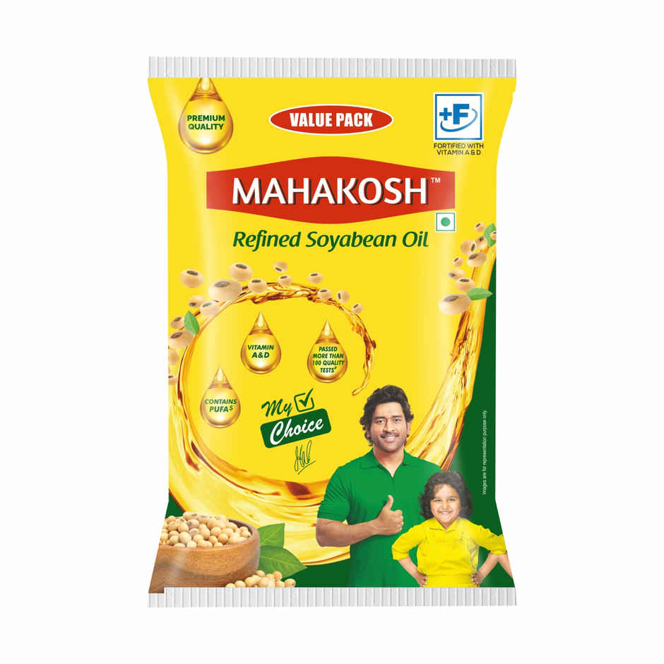 Mahakosh Refined Soyabean Oil | Pouch Combo