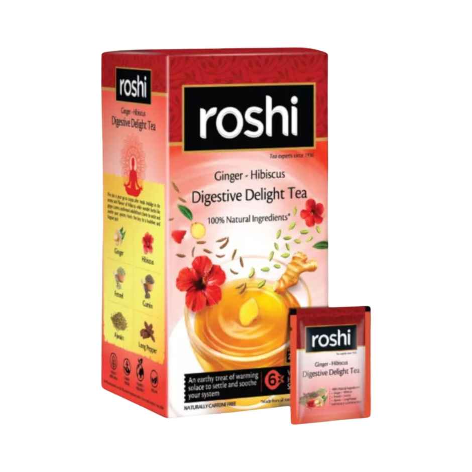 Roshi Ginger and Hibiscus Digestive Herbal Tea