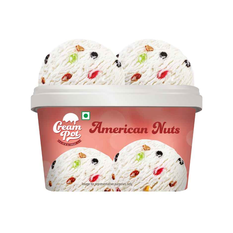 Cream Pot American Nuts Ice Cream Tub