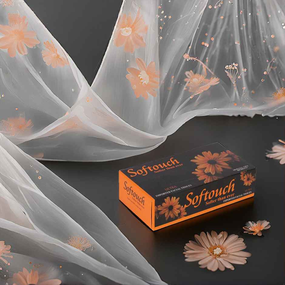 Softouch Face Tissue 100 Pulls 2 Ply 200 sheets