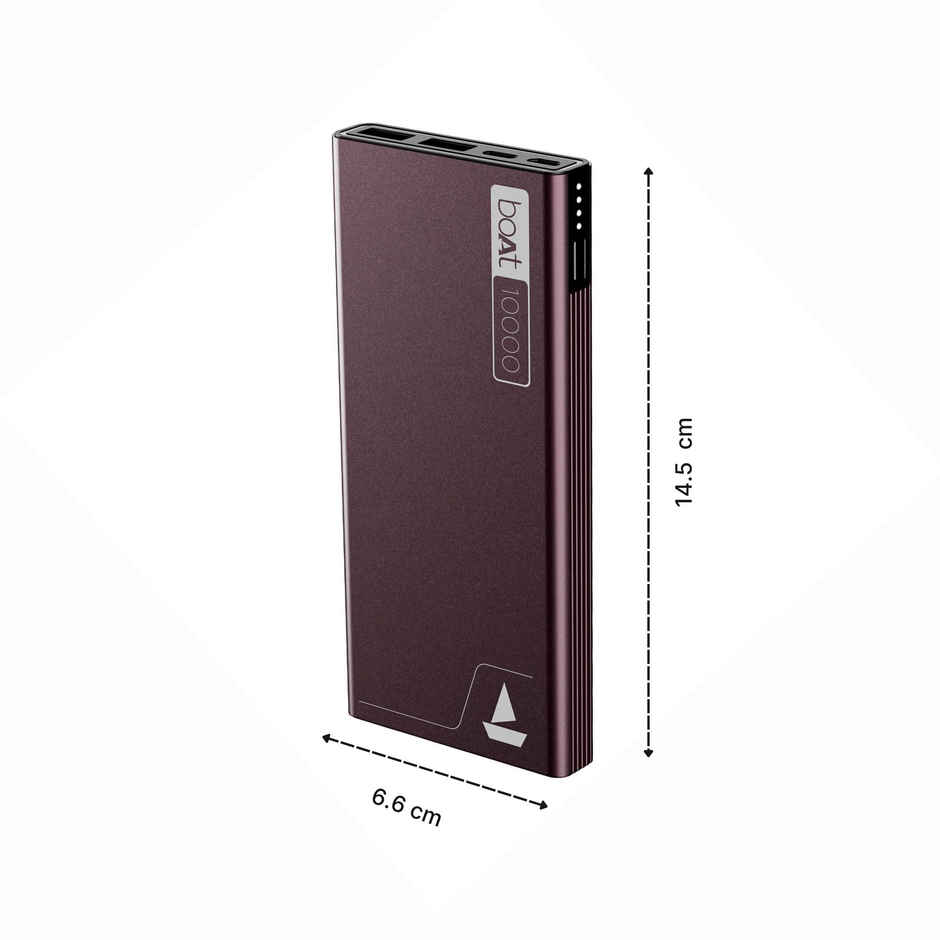 boAt 10000 mAh Power Bank w/ 22.5W Fast Charging & Smart IC Protection - PB300 (Burgundy)
