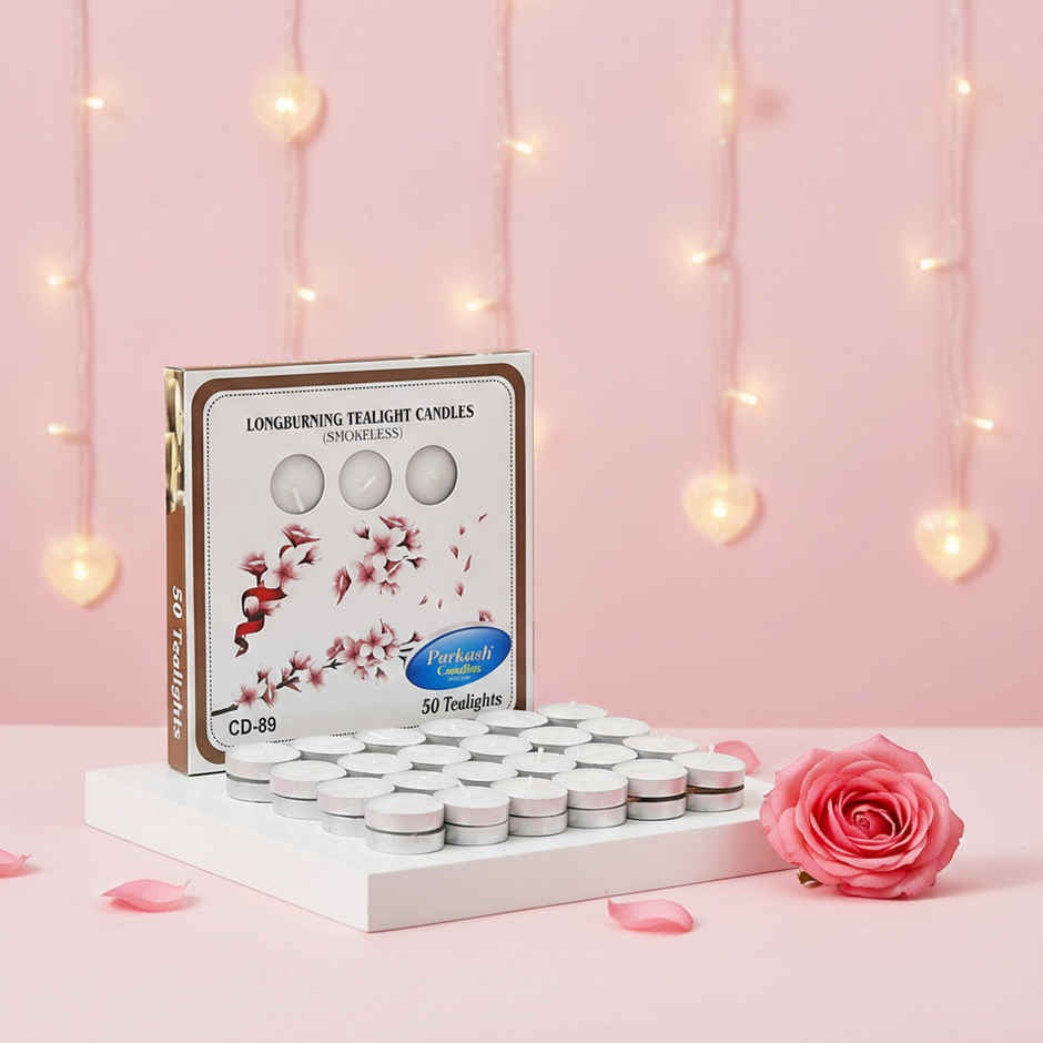 Tealight Candles | Smokeless | Pack Of 50 | 6 g Each | Prosperro Lumo