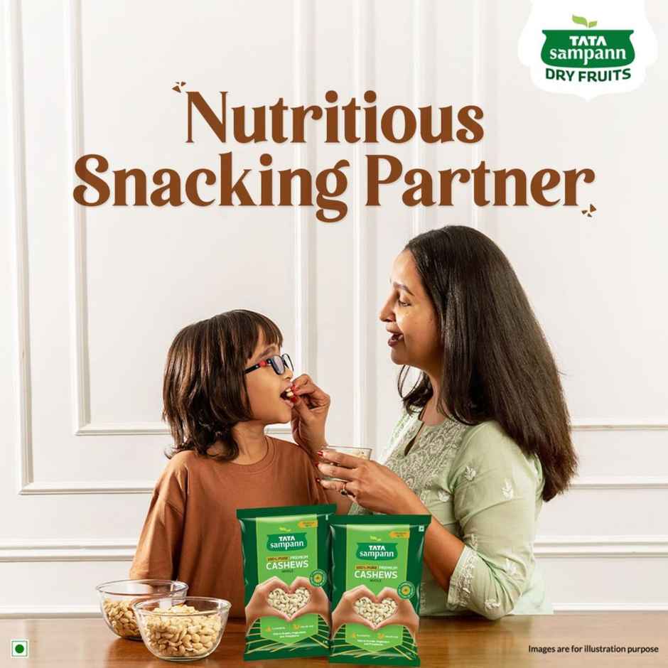 Tata Sampann Totally Pure Premium Cashews/Kaju | Whole