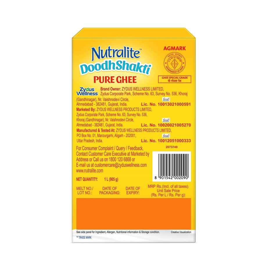 Nutralite Doodhshakti Pure Ghee - 1 L Combo