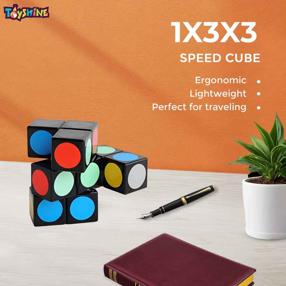 Toyshine 1x3x3 Super Floppy Speed Cube - Smooth Brain Teaser for Kids & Adults