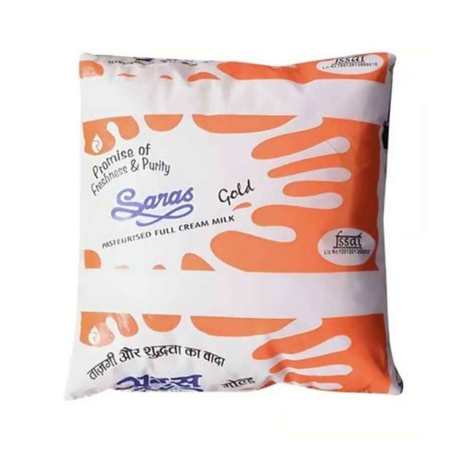 Saras Gold Full Cream Fresh Milk | Pouch