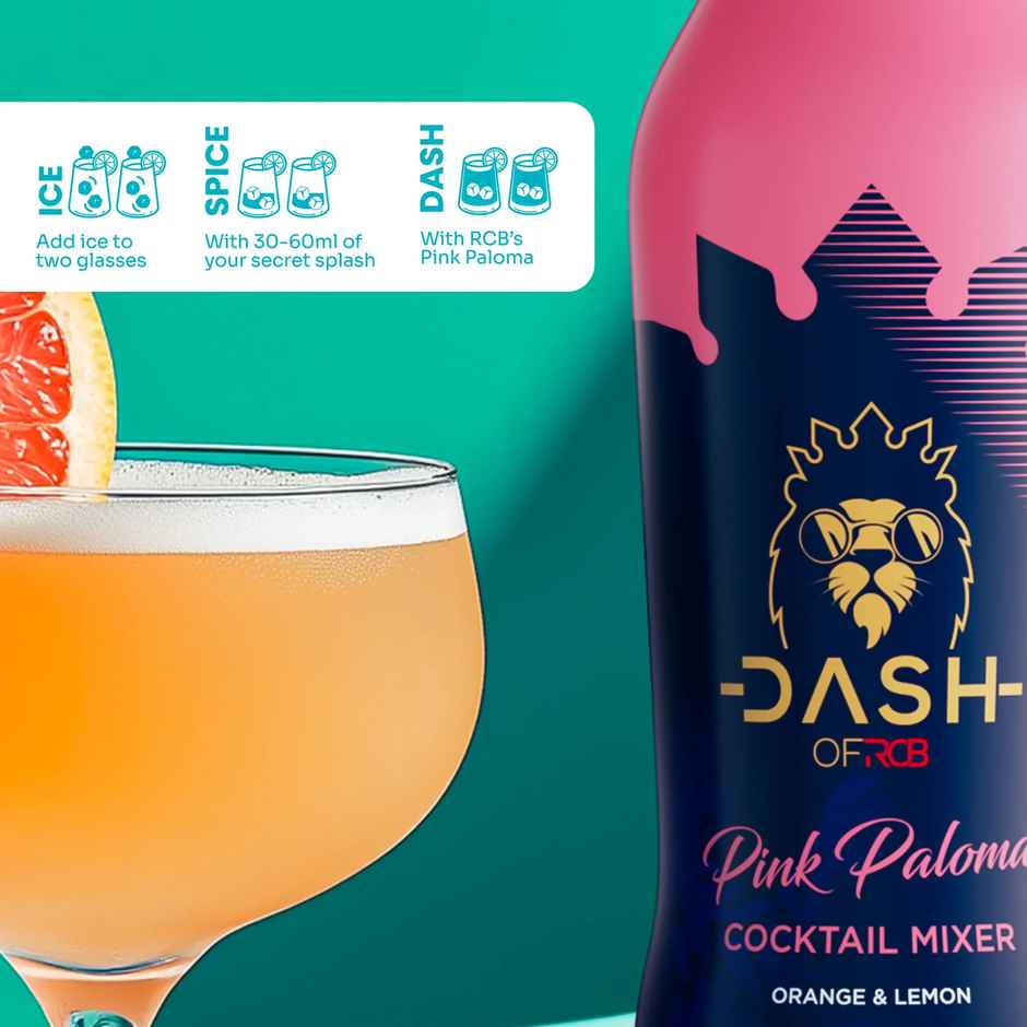 Dash Of Rcb Organic Pink Paloma Cocktail Mixer