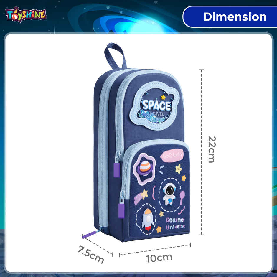 Toyshine Space Theme EVA Hardtop Pencil Pouch Large Capacity
