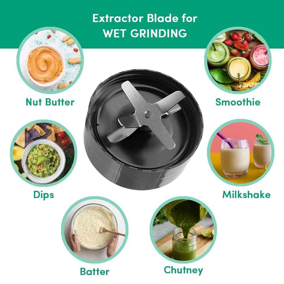 Nutribullet Pro Blender | 900W Black | 3 Unbreakable Jars | 2 Blade Set (Wet & Dry) - Black