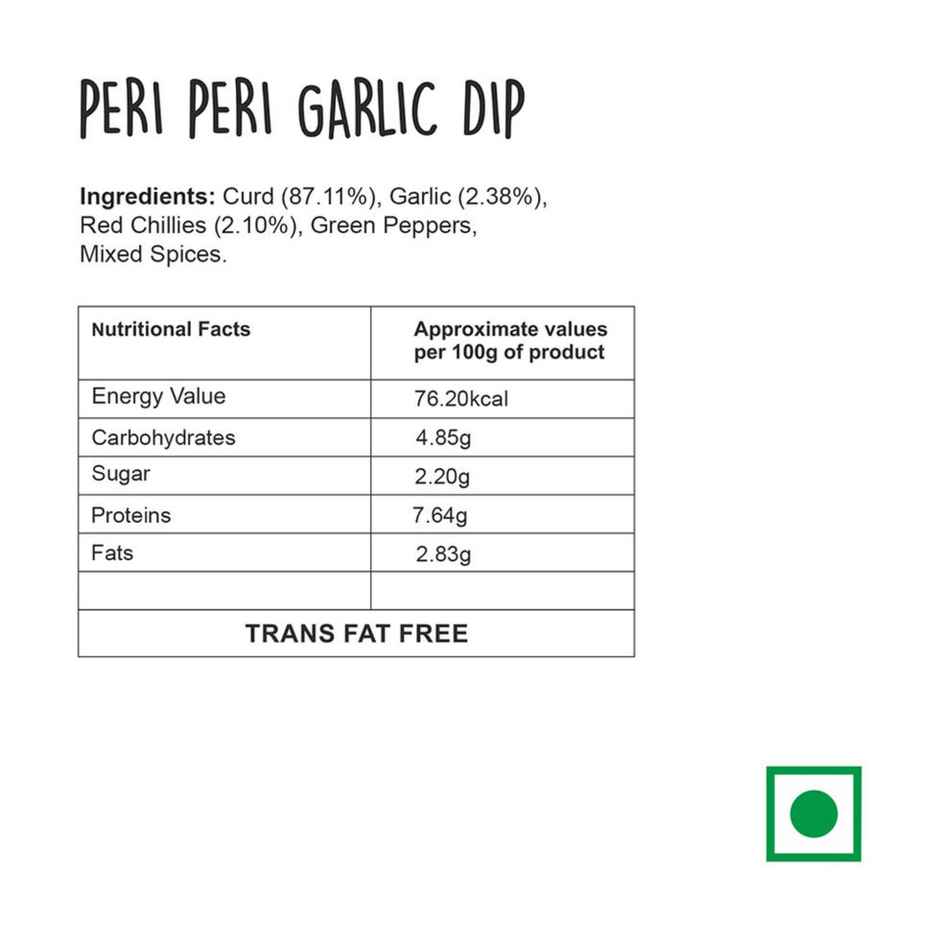 Wingreens Farms Peri-Peri Garlic Dip & Spread - Yoghurt Based
