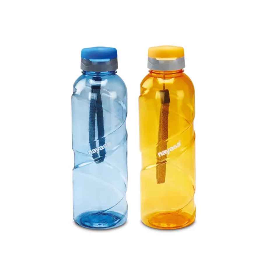 Nayasa Swirl Deluxe Plastic BPA Free Water Bottle | 500 ml | Assorted