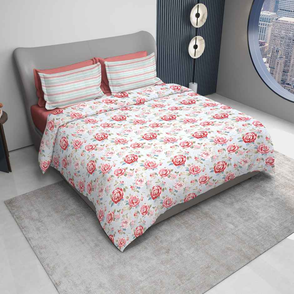 Dream Living King Size Premium Soft Uphar | Bedsheet 135 GSM With 2 Pillow Covers 275x275 cm | 4