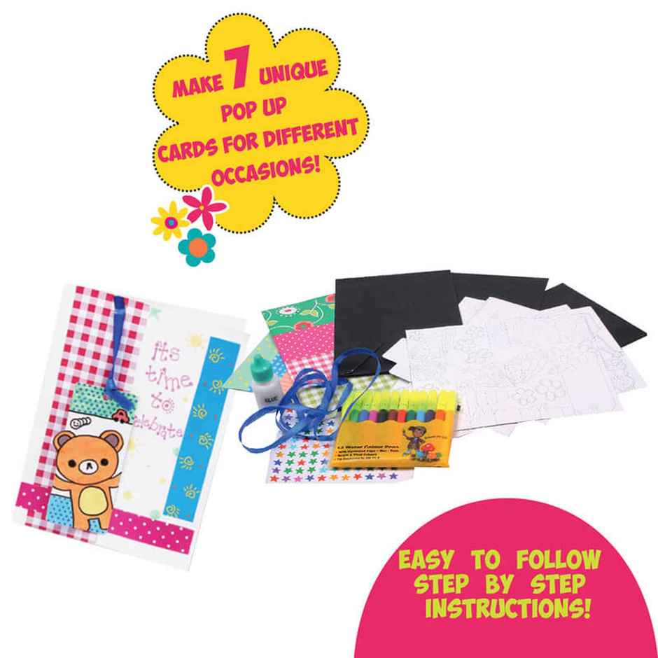 Funskool Handy Crafts Pop Up Greeting Cards, Multi Color