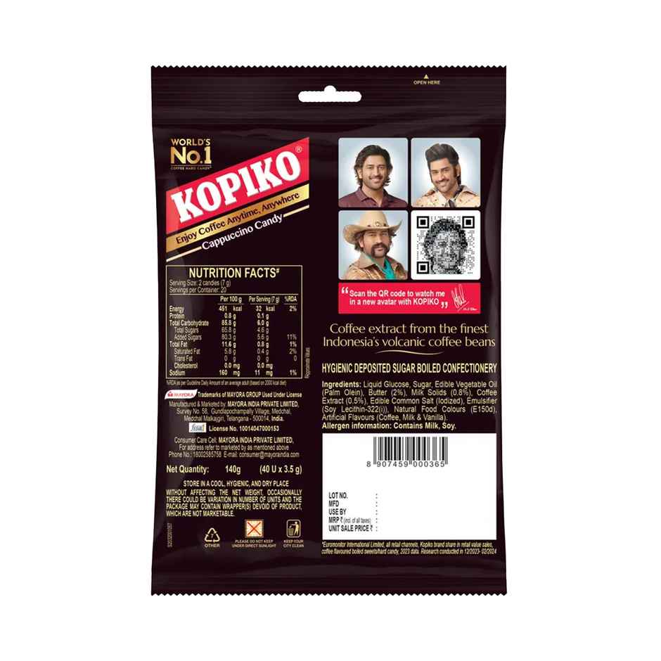 KOPIKO Cappuccino Coffee Candy Family Pack