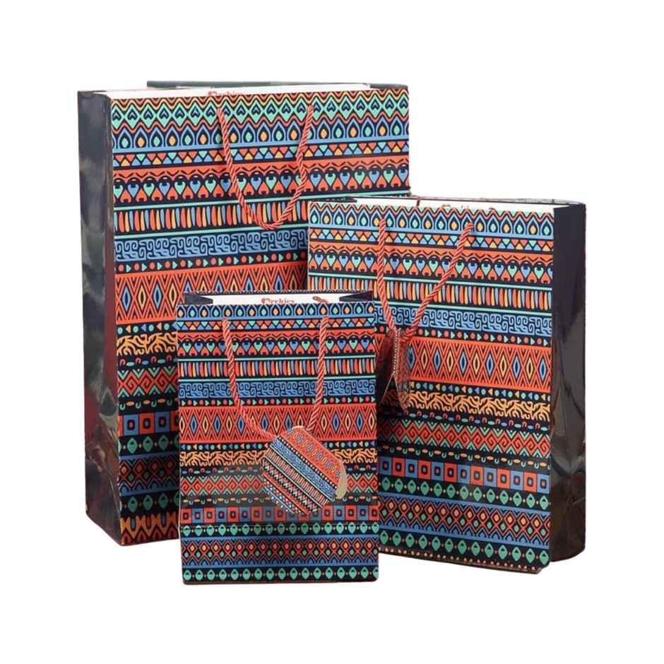 Blue Printed Paper Gift Bag | Small | Medium | Large | Archies