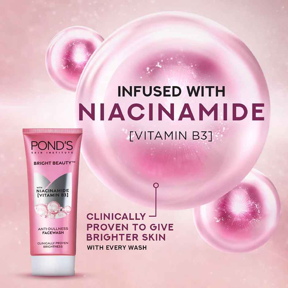 Pond's Bright Beauty Anti-Dullness Facewash With Vitamin B3 Combo