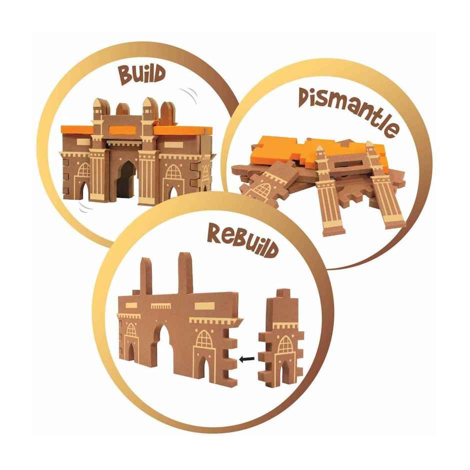 Imagimake Mapology Monuments of India - Educational 3D Model Puzzle for Kids Gifting (5+ Years)