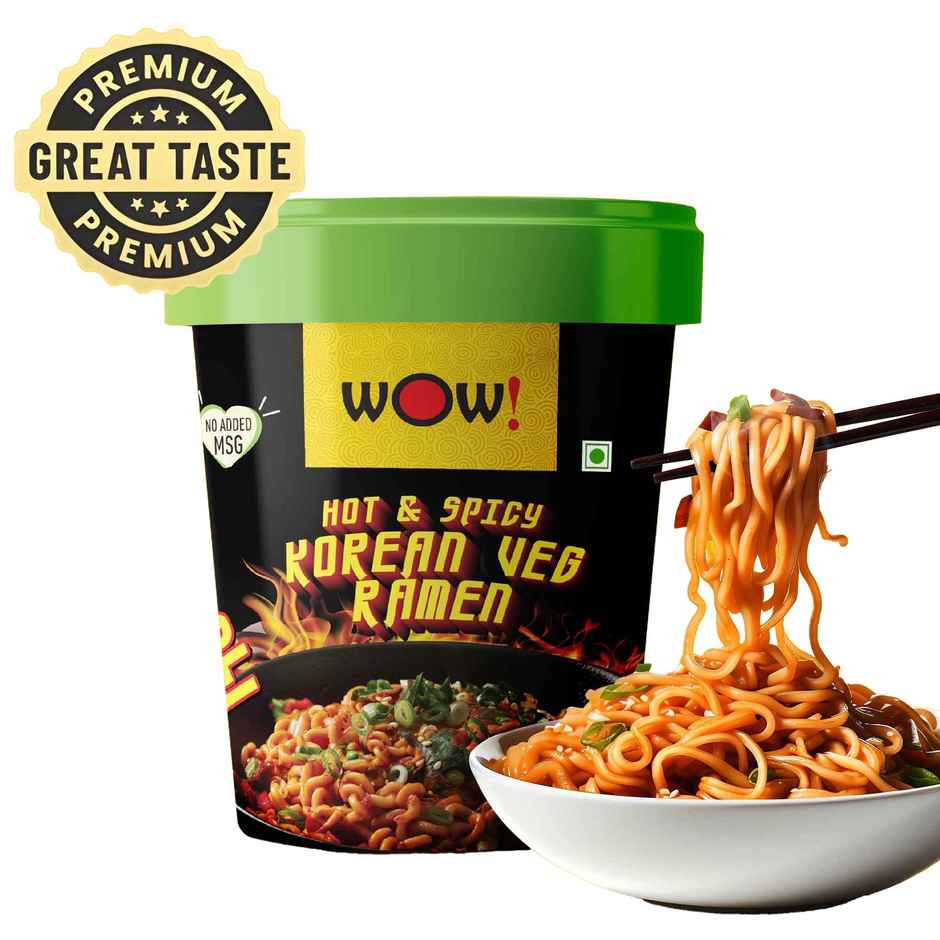 Wow! Hot and Spicy Korean Veg Ramen Combo  