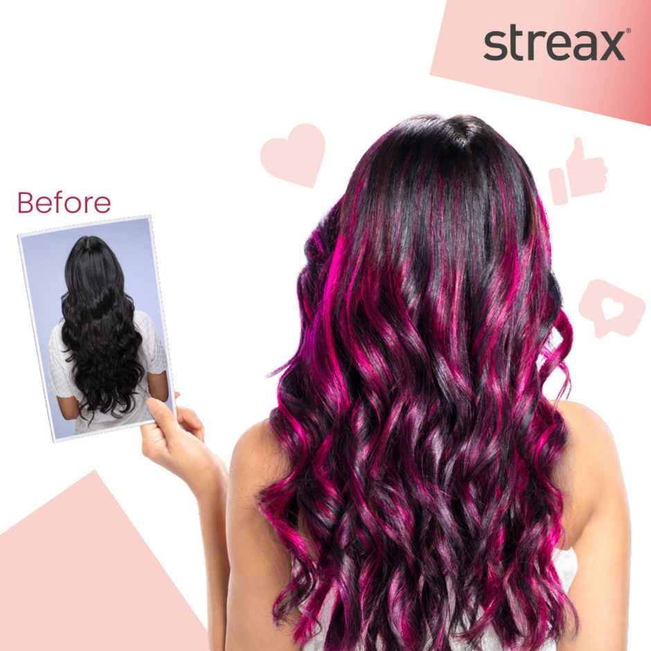 Streax Hair Colour Highlighting Kit Plush Pink For Women
