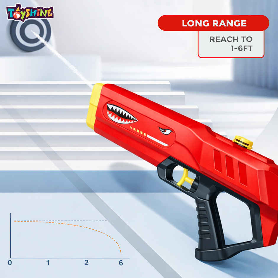 Toyshine Shark Design Water Gun Toy | 160 ml Tank Capacity Water Blaster