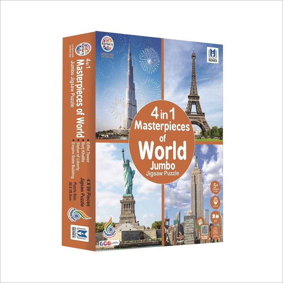Ratna's 4 in 1 Masterpieces of World Jigsaw Puzzle
