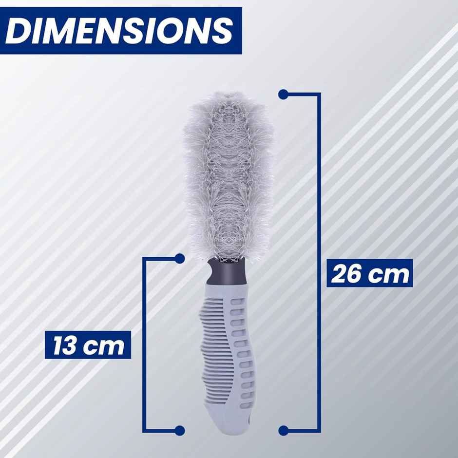 Autoguys Car Tyre Alloy Rim Cleaner Brush Combo Car Cleaning Brush Nylon Bristles Pack Of 2
