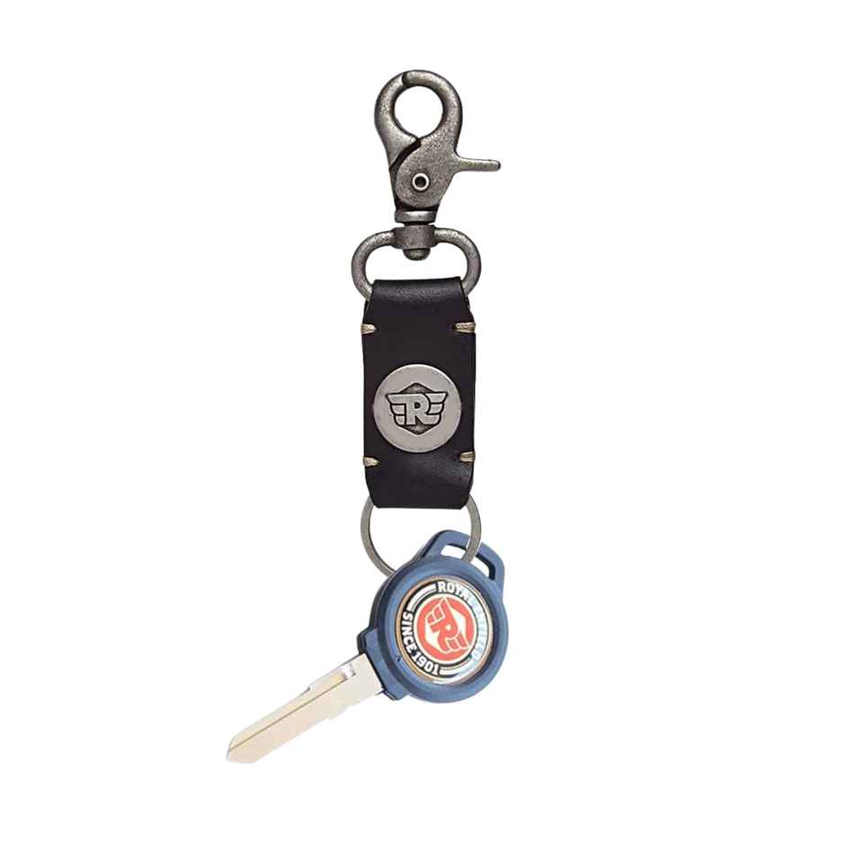 Royal Enfield Leather Key Chain | Black