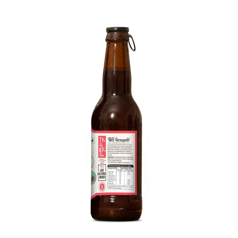 The Good Bug Kombucha - Strawberry Ginger