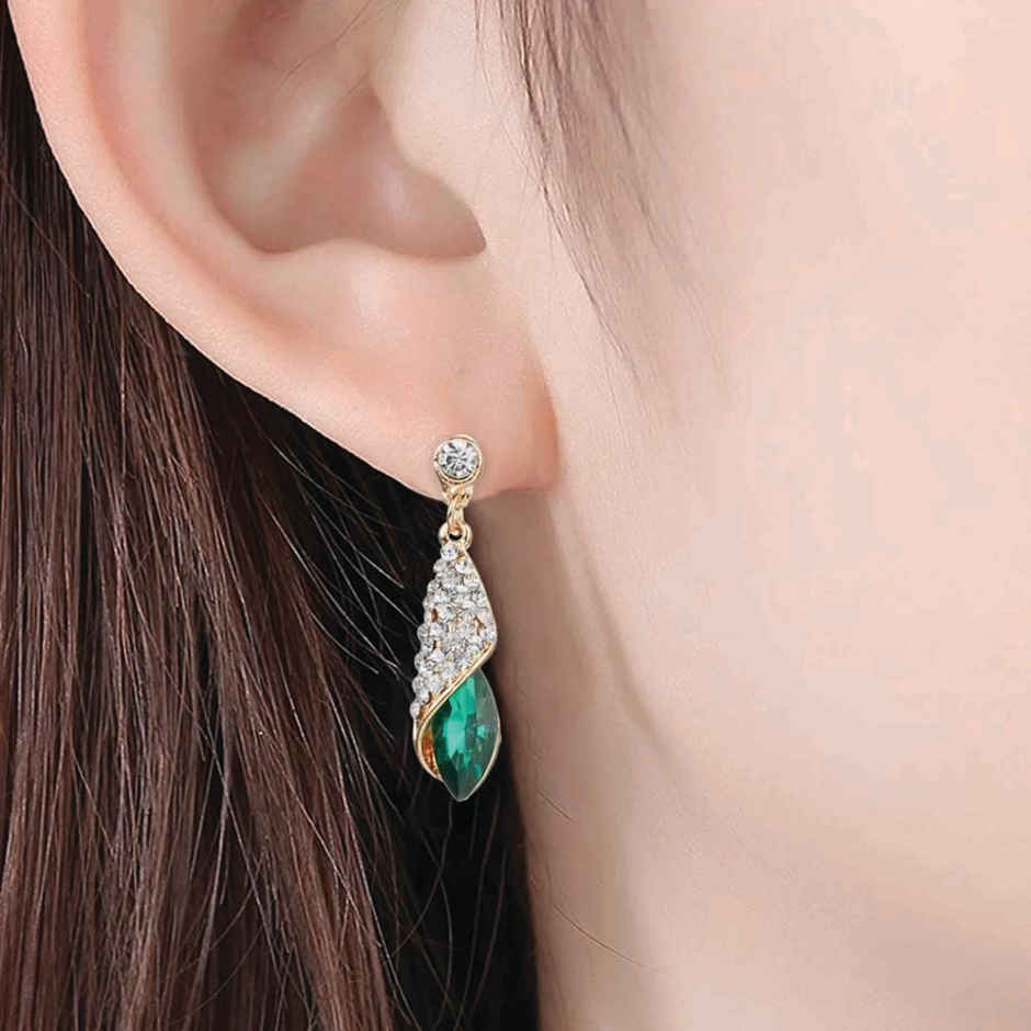 YouBella Jewellery Crystal Drop Earrings for Girls and Women (YBEAR - 32067)