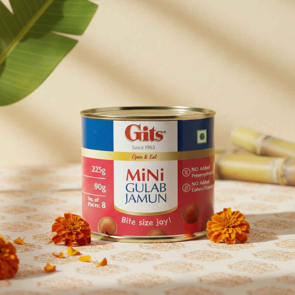Gits Mini Gulab Jamun Tin | Authentic Indian Sweet