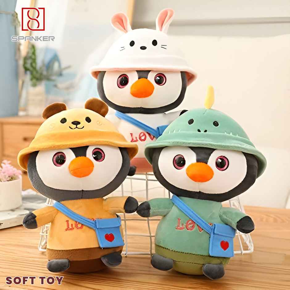 Spanker 20 Cm Transform Penguin Plush Toy | Soft Green | Gift for Kids