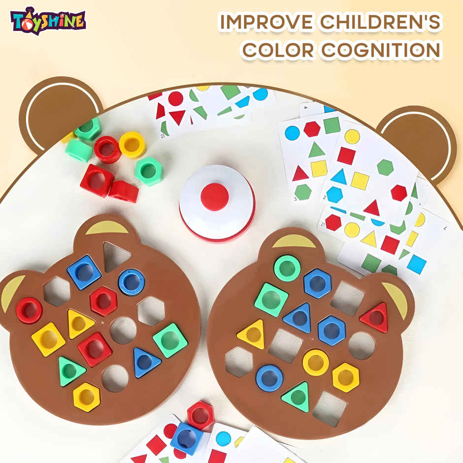 Toyshine Geometric Shape Matching Puzzle Interactive Educational Game for Kids 3+