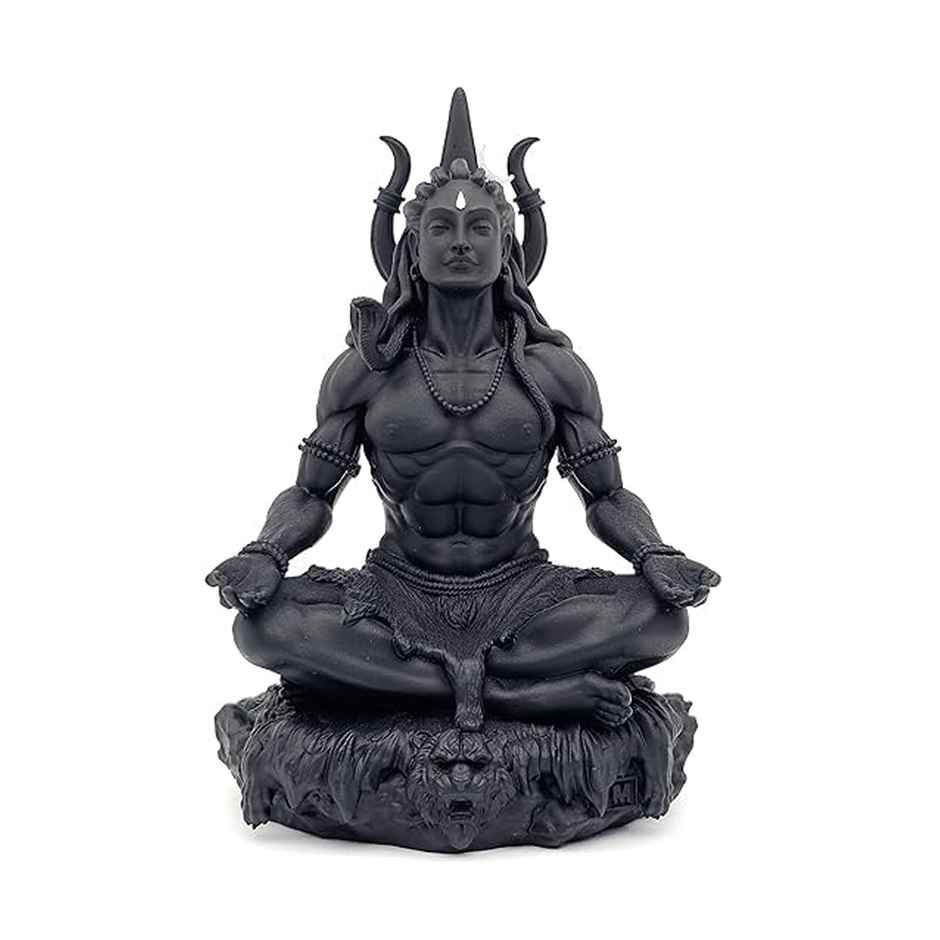 Divine Vibes Shiv Ji Black for Car Dashboard - Big