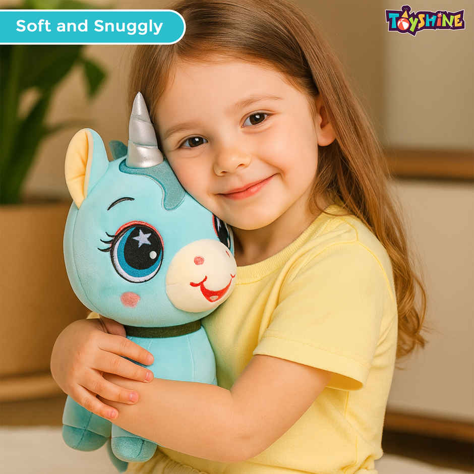 Spanker Unicorn Soft Toy Plush Unicorn with Glitter Horn for Kids | 28 cm
