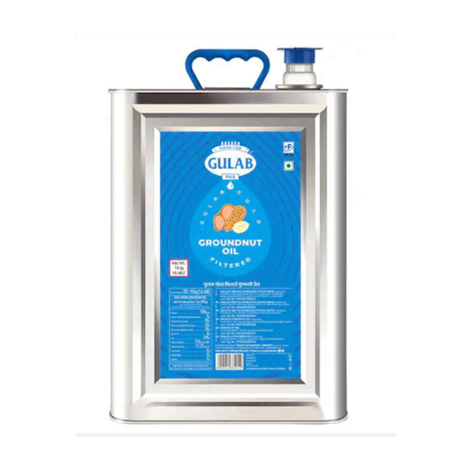 Gulab Groundnut Filtered Oil Tin
