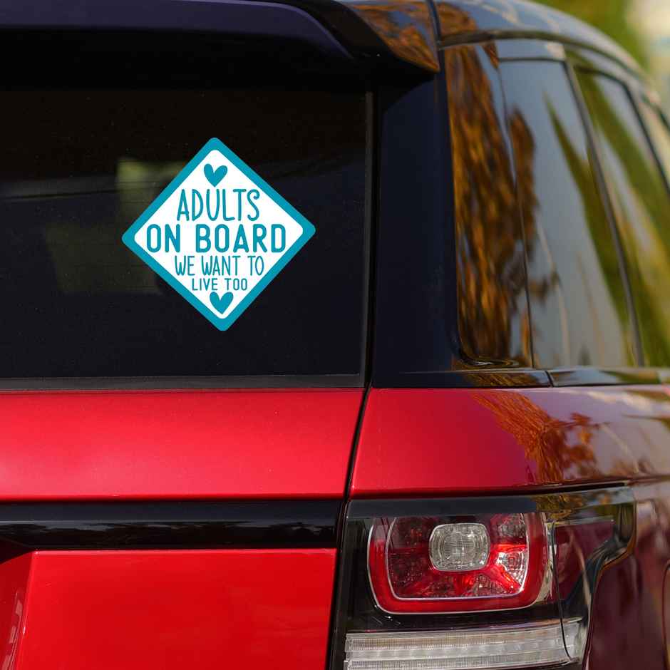 House Of Festivals Automobile Reflective Sticker - 10 x 10 Inches Design 2