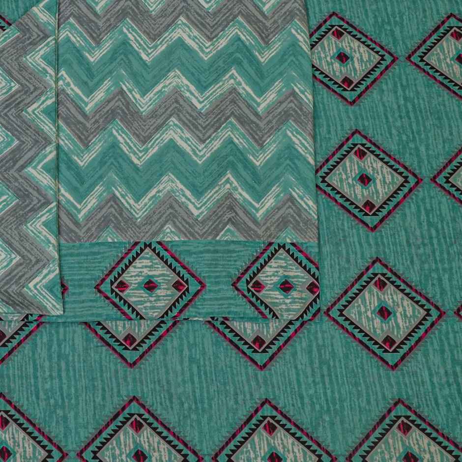 Status Cotton Feel Double Bedsheet 230 Cm x 210 Cm - Dsn-3